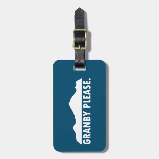 Granby Colorado Bitte Gepäckanhänger (Vorderseite vertikal)
