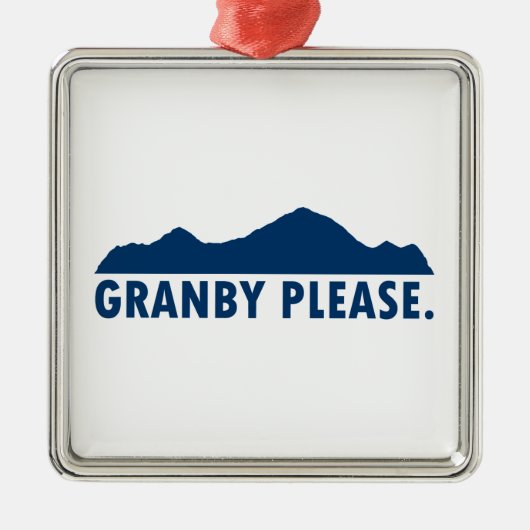 Granby Colorado Bitte Ornament Aus Metall (Vorne)