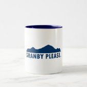 Granby Colorado Bitte Zweifarbige Tasse (Mittel)