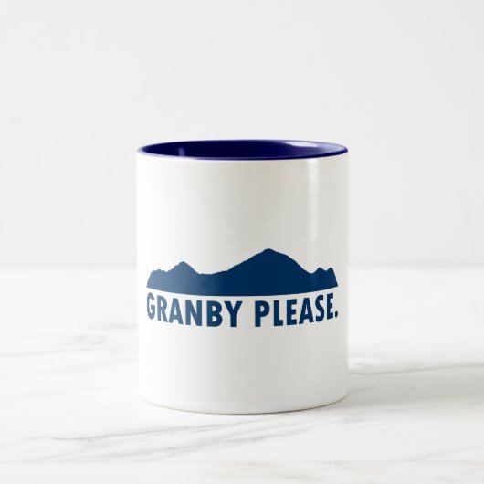 Granby Colorado Bitte Zweifarbige Tasse (Mittel)