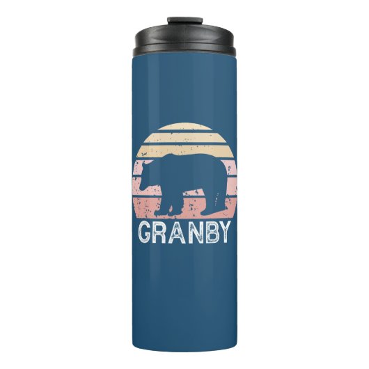 Granby Colorado Retro Bär Thermosbecher (Vorderseite)