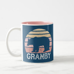 Granby Colorado Retro Bär Zweifarbige Tasse
