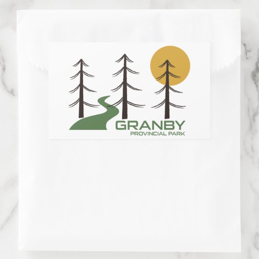 Granby Parco Civico-Ciani Rechteckiger Aufkleber (Tasche)