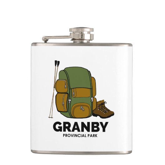 Granby Provincial Park Backpack Flachmann (Vorderseite)