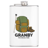 Granby Provincial Park Backpack Flachmann (Vorderseite)