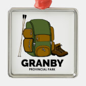 Granby Provincial Park Backpack Ornament Aus Metall (Vorne)