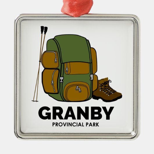 Granby Provincial Park Backpack Ornament Aus Metall (Vorne)
