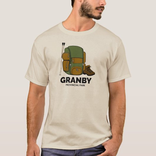 Granby Provincial Park Backpack T-Shirt (Vorderseite)
