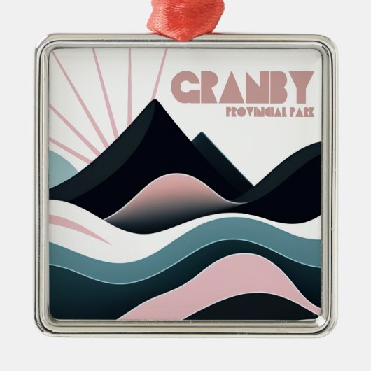 Granby Provincial Park Colored Hills Ornament Aus Metall (Vorne)