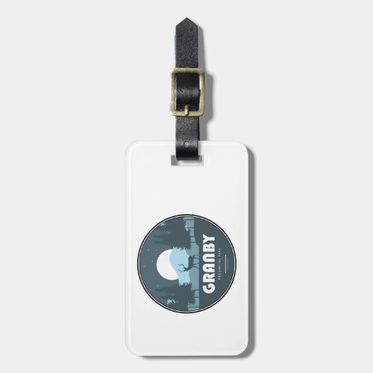 Granby Provincial Park Deer Gepäckanhänger (Vorderseite vertikal)