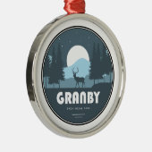 Granby Provincial Park Deer Ornament Aus Metall (Rechts)