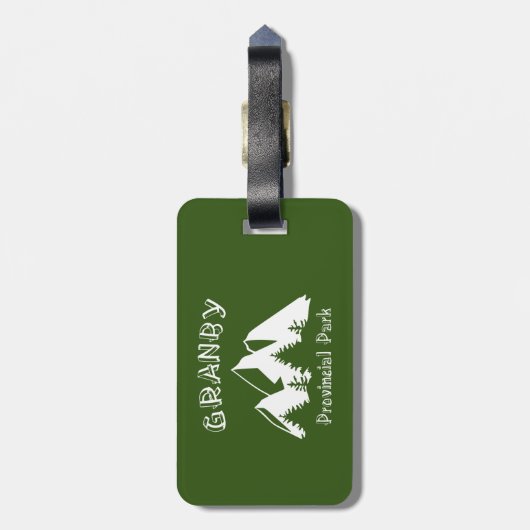 Granby Provincial Park Gepäckanhänger (Rückseite vertikal)