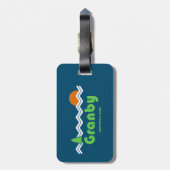 Granby Provincial Park Retro Gepäckanhänger (Rückseite vertikal)