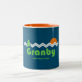 Granby Provincial Park Retro Zweifarbige Tasse (Mittel)