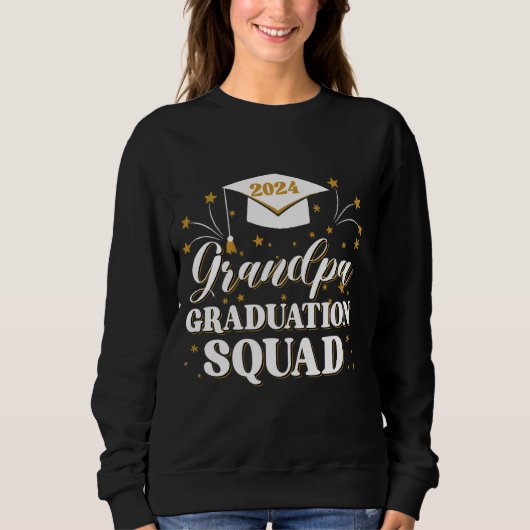 Grand-Abschluss-Squad-Klasse 2024-Familienmatc Sweatshirt (Vorderseite)