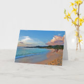 Grand Anse Beach Grenada Karte (Gelbe Blume)