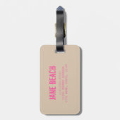 Grand Anse Seychelles La Digue Beach Geschenk Gepäckanhänger (Rückseite vertikal)