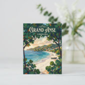 Grand Anse Strand Grenada Postkarte (Stehend Vorderseite)