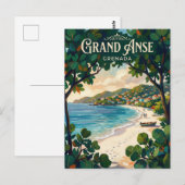Grand Anse Strand Grenada Postkarte (Vorne/Hinten)