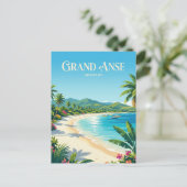 Grand Anse Strand Grenada Postkarte (Stehend Vorderseite)