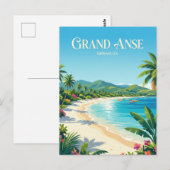 Grand Anse Strand Grenada Postkarte (Vorne/Hinten)