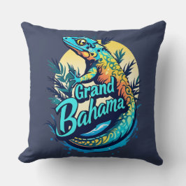 Grand Bahama Caribbean Gecko Kissen