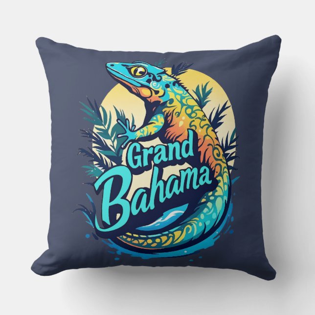 Grand Bahama Caribbean Gecko Kissen (Vorderseite)