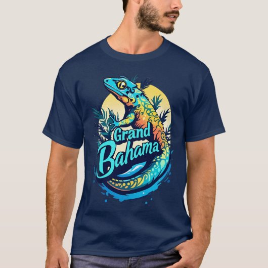 Grand Bahama Caribbean Gecko T-Shirt (Vorderseite)
