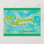 Grand Bahama Karte (Vorderseite)