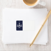 Grand Ballroom Address Label in blau Adressaufkleber (Insitu)