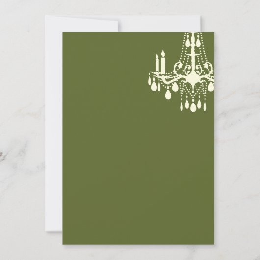 Grand Ballroom Probe Dinner Einladung (grün) (Rückseite)