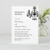 Grand Ballroom Probe Dinner Einladung (weiß) (Stehend Vorderseite)