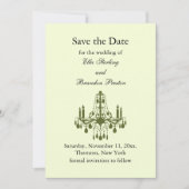 Grand Ballroom Save the Date (grün) (Vorderseite)