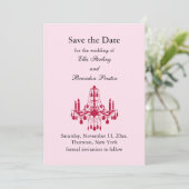 Grand Ballroom Save the Date (rot) (Stehend Vorderseite)