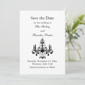 Grand Ballroom Save the Date (weiß) (Stehend Vorderseite)