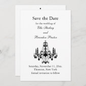 Grand Ballroom Save the Date (weiß) (Vorne/Hinten)