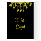 Grand Ballroom Tischnummer Card (gold) (Innen (Links))