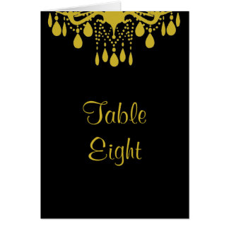 Grand Ballroom Tischnummer Card (gold)