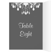 Grand Ballroom Tischnummer Card (grau) (Innen (Links))