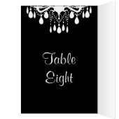 Grand Ballroom Tischnummer Card (schwarz) (Innen (Links))