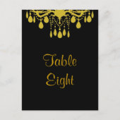 Grand Ballroom-Tischnummer Postkarte (Vorderseite)