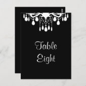 Grand Ballroom Tischnummer (schwarz) (Vorne/Hinten)