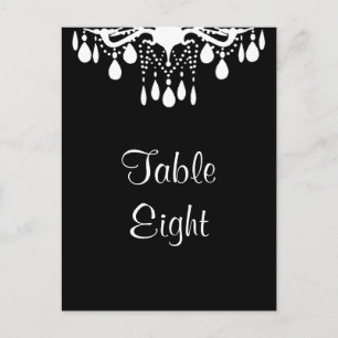 Grand Ballroom Tischnummer (schwarz)