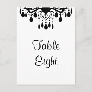Grand Ballroom Tischnummer (weiß)