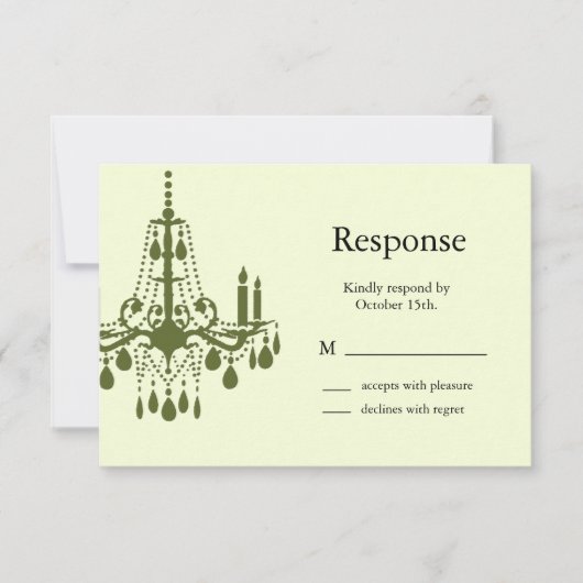 Grand Ballroom UAWG (grün) RSVP Karte (Vorderseite)