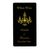Grand Ballroom Wedding Wine Label (Gold) (Vorne)