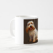 Grand Basset Griffon Vendeen - Dog Portrait Kaffeetasse (Vorderseite Links)