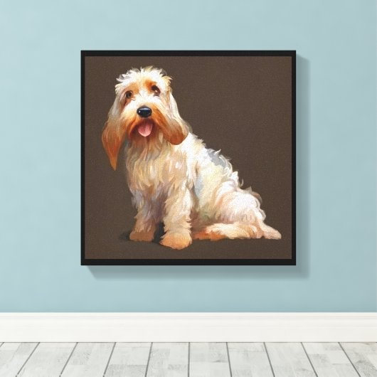 Grand Basset Griffon Vendeen - Dog Portrait Leinwanddruck (Insitu (Holzboden))