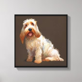 Grand Basset Griffon Vendeen - Dog Portrait Leinwanddruck (Vorderseite)