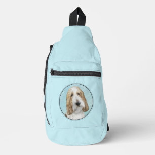Grand Basset Griffon Vendeen GBGV Original Dog Art Crossbody Bag